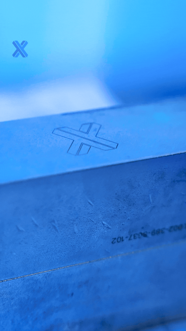 Laser marking at Xometry