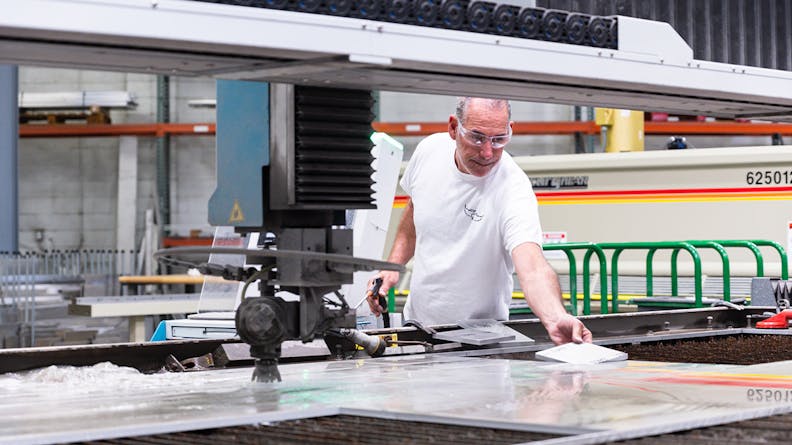 Waterjet cutting materials