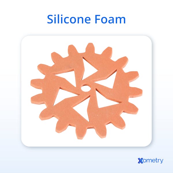 A photograph of silicone foam.