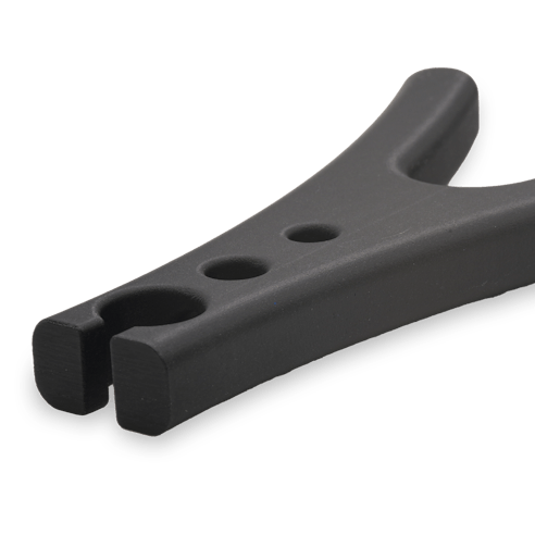 Electrical probe holder made from Formlabs ESD resin.