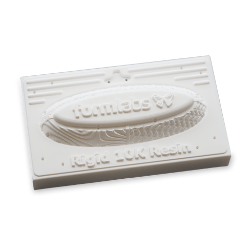 A thermoforming mold made from Formlabs Rigid 10K resin.